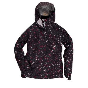 686 Women's Ski Jacket - Black with Pink Polka Dots